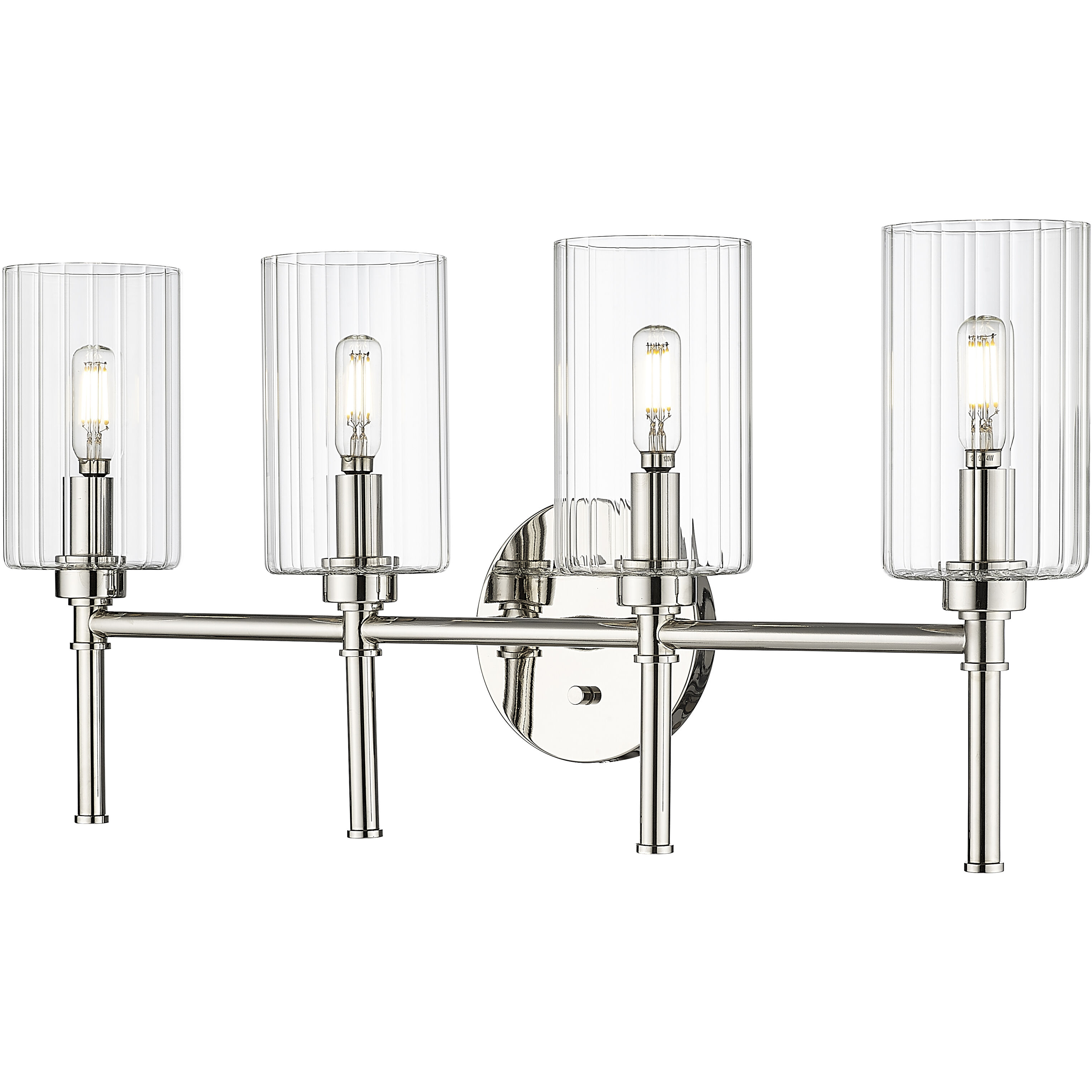 Chastine 4 Light 25.5 inch Polished Nickel Bathroom Vanity Light Wall Light